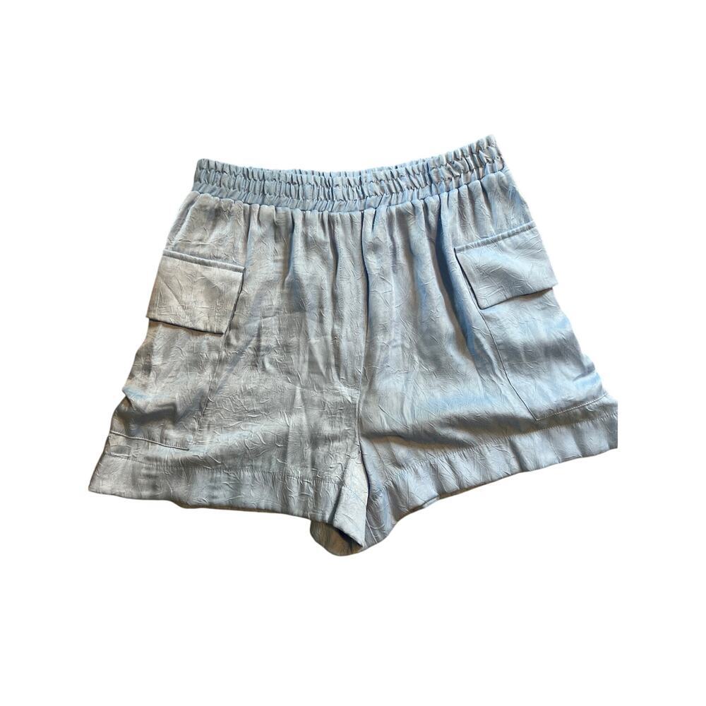 Zara Women’s Viscose Shorts. Baby Blue. Size Medium